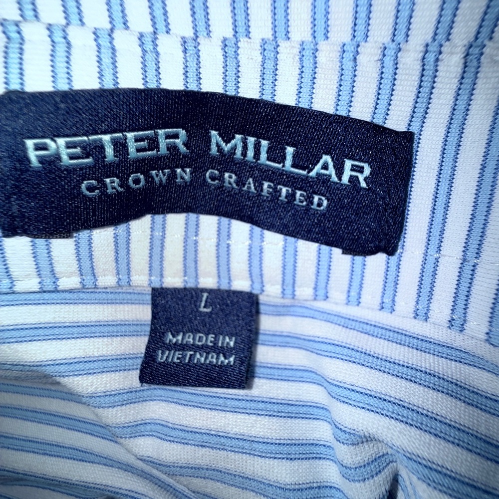 Peter Millar Crown Crafted Golf Polo L Teton Pines Country Club Wyoming - Picture 9 of 13